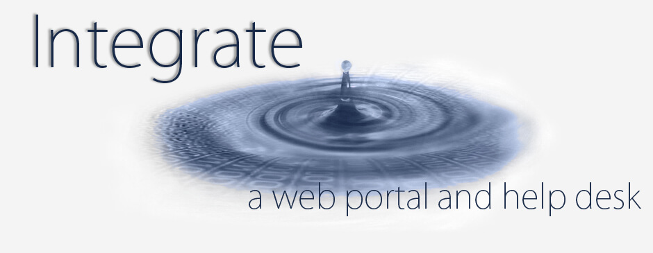 Integrate a web portal and help desk
